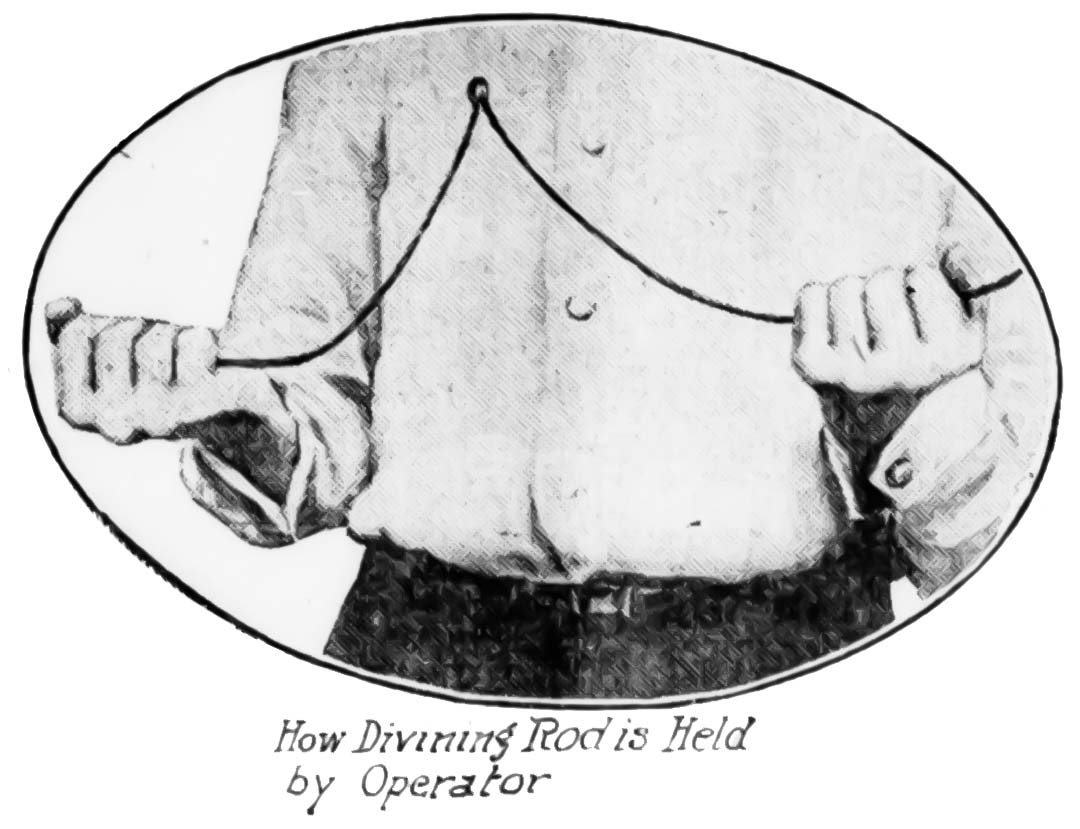 How to hold a divining rod