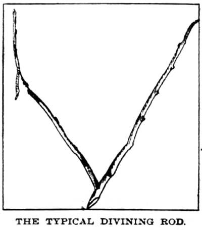 Typical divining rod